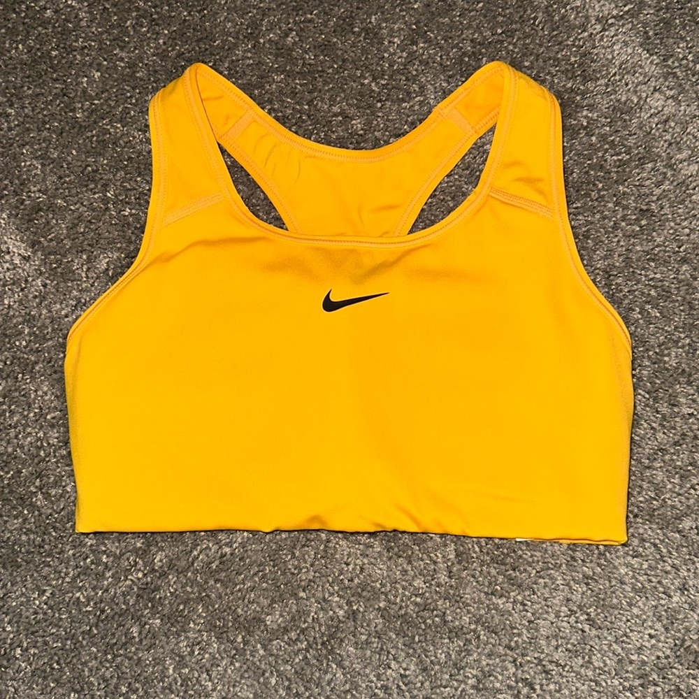 Nike dri-fit sunflower yellow sports bra